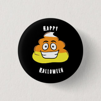 Halloween Candy Corn Poop Emoji Costume Pin Sinaas Ronde Button 3,2 Cm