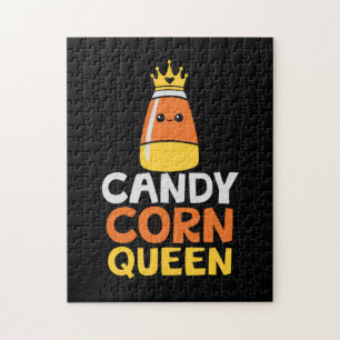 Halloween Candy Corn Queen Crown Cute Birthday Legpuzzel
