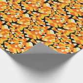 Halloween Candy Corn Seamless Pattern Cadeaupapier (Hoek)