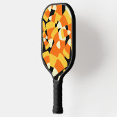 Halloween Candy Corn Seamless Pattern Pickleball Paddle (Links)