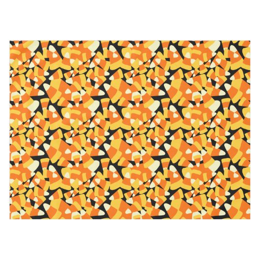 Halloween Candy Corn Seamless Pattern Tafelkleed (Voorkant (Horizontaal))