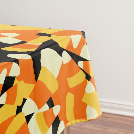 Halloween Candy Corn Seamless Pattern Tafelkleed (Voorbeeld)