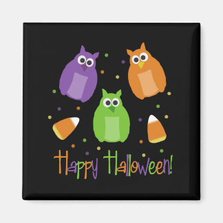 Halloween Candy Corn Uilen Magnet Magneet