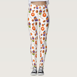 Halloween Candy Cupcake Leggings Fête du costume