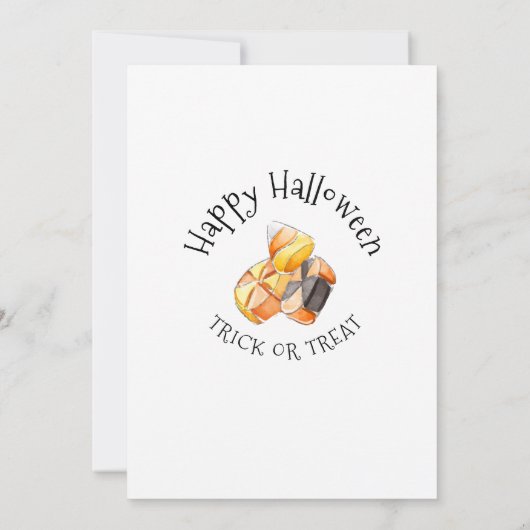 Halloween Candy Invitation d'anniversaire (Dos)