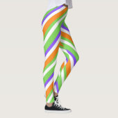 Halloween Candy Swirl Leggings blancs (Droite)