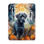 Halloween Cane corso met pompoenen eng Magneet (Verticaal)
