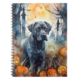 Halloween Cane Corso Met Pompoenen Eng Notitieboek