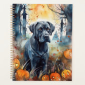 Halloween Cane corso met pompoenen eng Planner (Voorkant)
