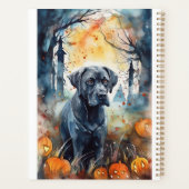 Halloween Cane corso met pompoenen eng Planner (Achterkant)