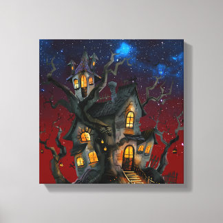 halloween canvas afdruk