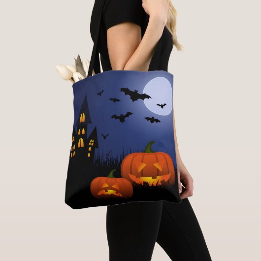 Halloween Canvas tas (Dichtbij)