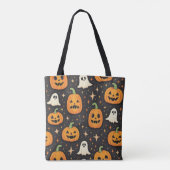 Halloween canvas tas (Achterkant)