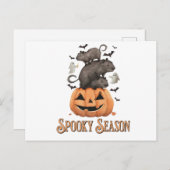 Halloween Capybara Briefkaart (Voorkant / Achterkant)