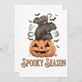 Halloween Capybara Kaart (Voorkant / Achterkant)