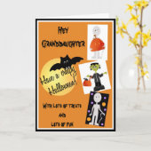 Halloween Card for Granddaughter Kaart (Gele Bloem)