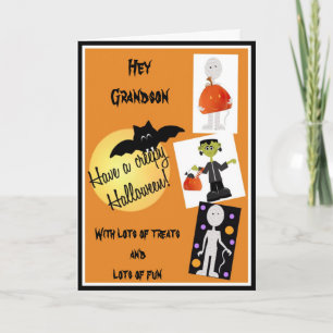 Halloween Card for Grandson Kaart