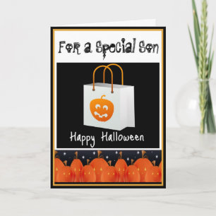 Halloween Card voor zoon Kaart