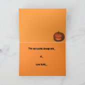 Halloween carde les cartes faites sur commande (Intérieur)