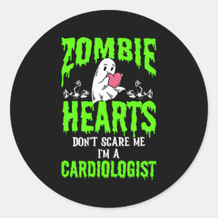 Halloween Cardiologie Cardioloog Cardiac Doctor N Ronde Sticker