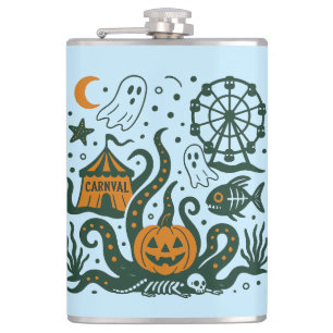 halloween carnaval onder de oceaan heupfles