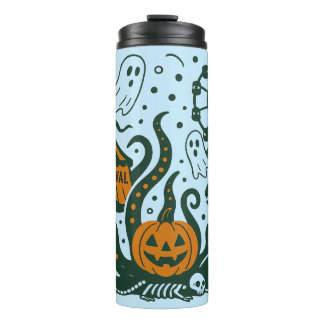halloween carnaval onder de oceaan thermosbeker