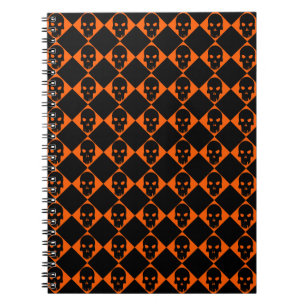 Halloween Carnet crâne noir