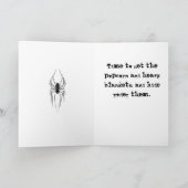 Halloween - Carte postale crâne Déplaisante, Carte (Intérieur)