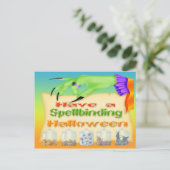 Halloween - Carte postale de sorcière (Debout devant)