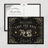 Halloween Carte Tarot Correspondant Date de Sauveg (Devant / Derrière)