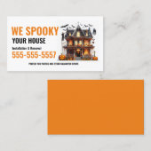 Halloween Cartes de visite d'installation Décorati (Devant / Derrière)