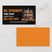 Halloween Cartes de visite d'installation Décorati (Devant / Derrière)