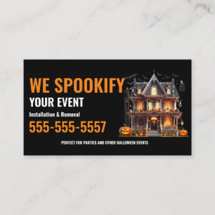 Halloween Cartes de visite d'installation Décorati