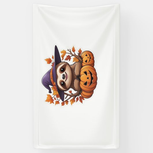 Halloween Cartoon Sloth Classic T-shirt Spandoek (Verticaal)