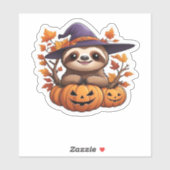Halloween Cartoon Sloth Classic T-Shirt Sticker (Vel)