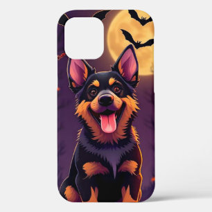 Halloween cartoon-stijl hond iPhone 12 pro hoesje