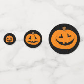 Halloween Carved Pumpkins Confetti (Achterkanten)