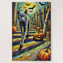 Halloween Cat 1000 Stuk Puzzel