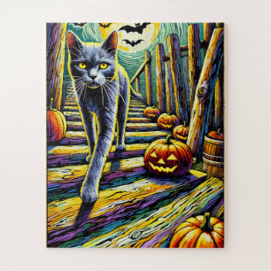 Halloween Cat 50 Stuk Kinder Puzzel Legpuzzel