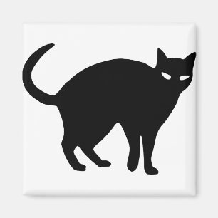 Halloween Cat Black Spooky Angry Tail Pet Animal Magneet