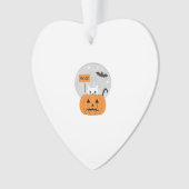 Halloween Cat Boo Illustration Classic T-Shirt (devant)