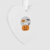 Halloween Cat Boo Illustration Classic T-Shirt (devant)