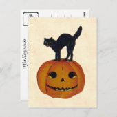  Halloween Cat Briefkaart (Voorkant / Achterkant)