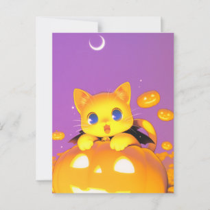 Halloween Cat Briefkaart
