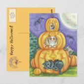 Halloween Cat Briefkaart (Voorkant / Achterkant)