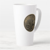 Halloween Cat Bronze Latte Mok (Rechterhoek)