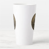 Halloween Cat Bronze Latte Mok (Voorkant)