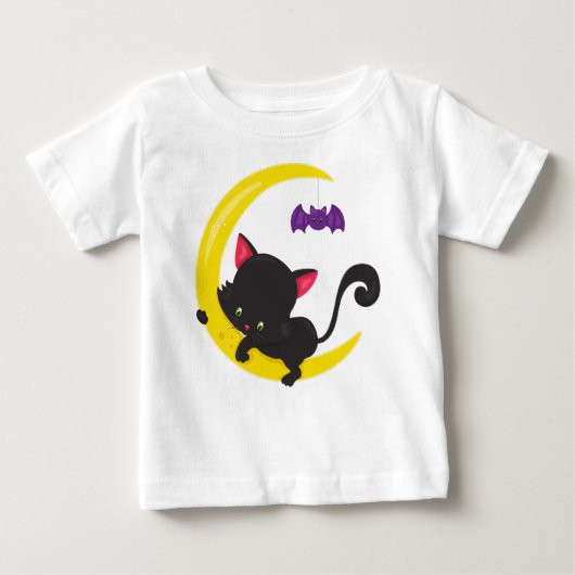 Halloween Cat, Cute Cat, Black Cat, Moon, Bat (Voorkant)
