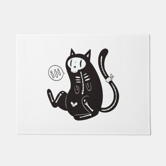 Halloween Cat Deurmat (Voorkant)