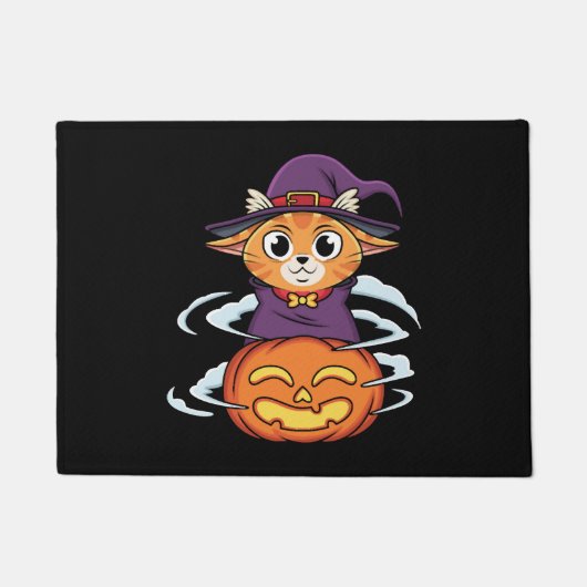 Halloween Cat Deurmat (Voorkant)